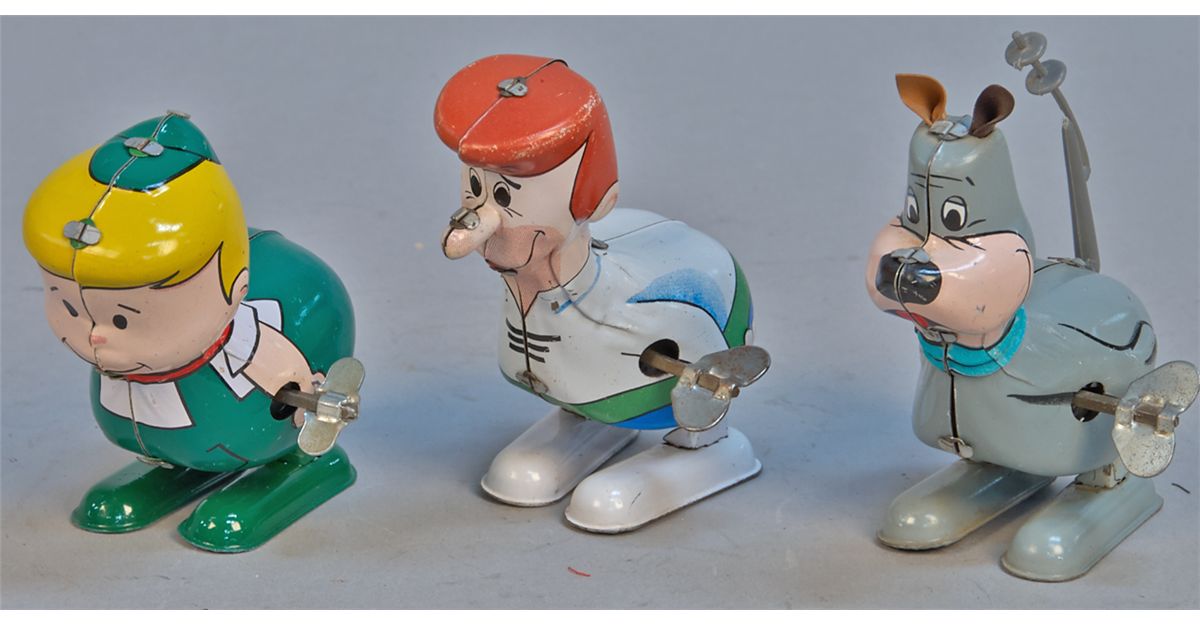 Lot Of 3 Vintage, Louis Marx, Japan, Jetson Toys