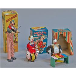 Lot of 3 - Vintage Made In Japan Circus Toys: