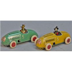 Lot Of 2 - Vintage Made In USA Walt Disney Litho. Tin W