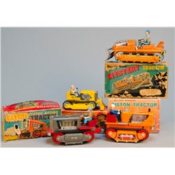 Lot Of 4 - Vintage Misc. Made In Japan Tractors: