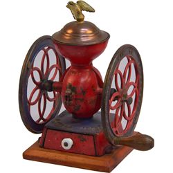 Early Cast-Iron Enterprise No. 2, 2-Wheel Coffee Grinde