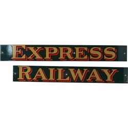 Lot of 2 - Porcelain Signs: