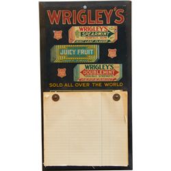 Wrigley's Gum Tin Notepad Sign