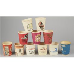 Lot of 11 Vintage Slot Machine Cardboard Coin Cups