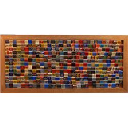 Large Vintage Matchbook Collection in Wood Frame