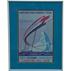 Disneyland-Alweg Monorail System Advertisement in Frame