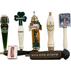 Lot of 7 Beer Bar Tap Handles,