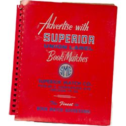 Vintage Matchbook Advertising Salesman Sample Book