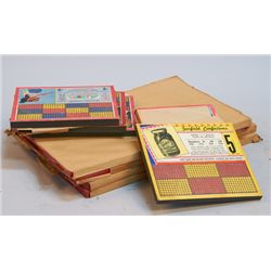 Lot of 9 Assorted Gambling Punchboards