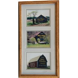 3 Mail Pouch Tobacco Barn Pictures In Wooden Frame