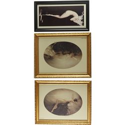 Lot of 3 Louis Icart Prints in Frames: