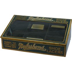 Nufashond Shoe Lacers Tin Store Countertop Display