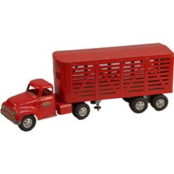 Vintage Tonka Toys Livestock Hauler Semi Truck & Trail