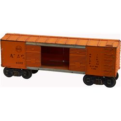 Vintage Smith-Miller Metal Train Box Car Toy Chest c195