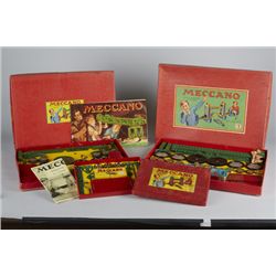 Lot of 3 - Vintage MECCANO Building Sets c1940s, Made