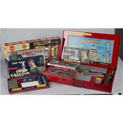 Lot of 4 - Vintage Gilbert Erector Sets c1950's: