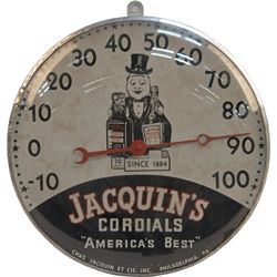 Jacquin's Cordials Glass & Aluminum Wall-Mount Thermome