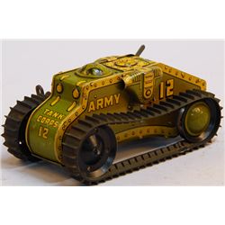 Vintage Marx, USA "Army Tank Corps 12" c1930s