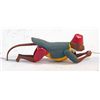 Image 1 : Vintage Litho. Tin Monkey Figure Climbing Pull Toy