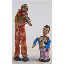 Lot of 2 - Vintage Misc. Made n Japan Violin Players: