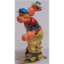 Vintage Roller Skater Popeye c1950s