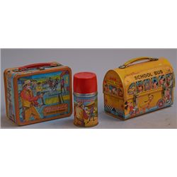 Lot of 2 - Vintage Misc. Metal Lunchboxes: