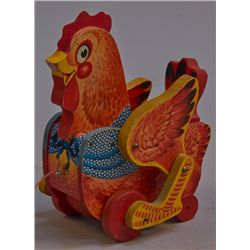 Vintage Fisher-Price "Katy Kackler" The Red Hen, c1954