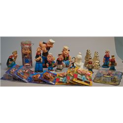 Lot of Misc. Popeye Collectibles
