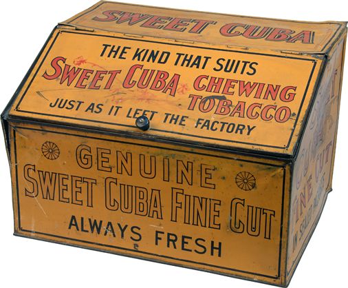 Sweet Cuba Chewing Tobacco Tin Countertop Store Display