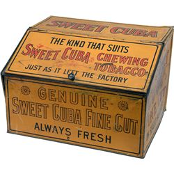 Sweet Cuba Chewing Tobacco Tin Countertop Store Display