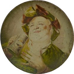 Lemp St. Louis Beer Round Tin Advertisement Plate