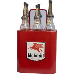 Vintage Gas/Service Station Island Metal "Mobiloil" 6 O