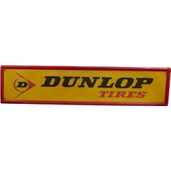 "DUNLOP Tires" Embossed Self-Framed Tin Sign c198