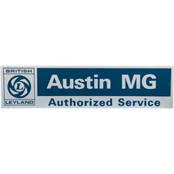 "British Leyland - Austin MG Authorized Service" Tin Si