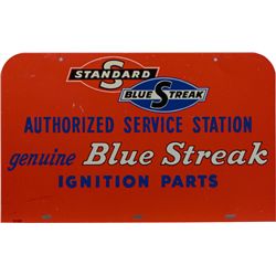 "Standard Blue Streak" Marquee/Display Tin Sign