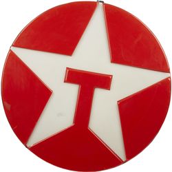 Texaco Station Light-Up Embossed Plastic Sign c1980s