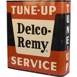 "Delco-Remy TUNE-UP SERVICE" 4-Sided Tin Marquee Sign