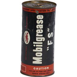 Vintage Mobilgrease "FS" 2lb. Tin Can w/ Gargoyle c1930