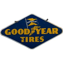 "GOOD YEAR TIRES" Double Sided Diamond Shape Por