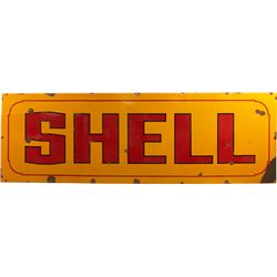 "SHELL" Porcelain Sign