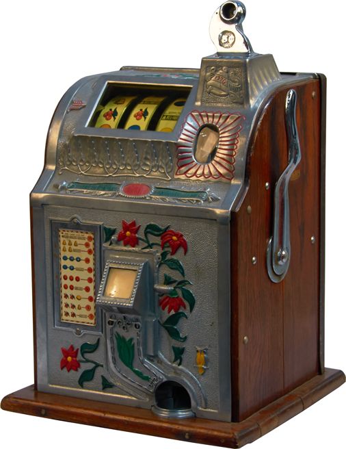 5 Cent Mills Novelty Jackpot "Poinsettia" Slot Machine