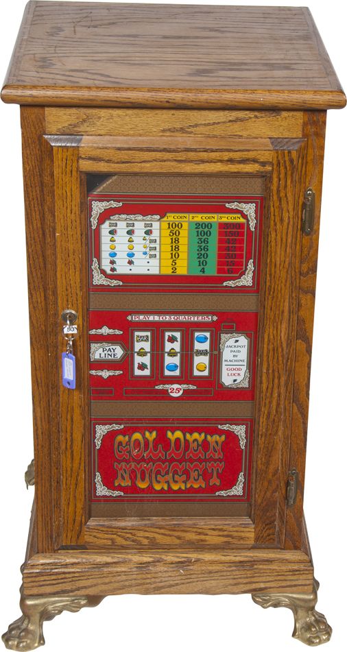 Golden Nugget Light-Up Slot Machine Stand