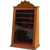 Image 1 : Early Oak & Glass Store Counter Slanted Open Front Disp