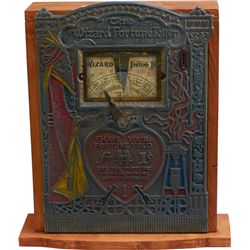 1 Cent Mills Novelty The Wizard Fortune Teller Metal