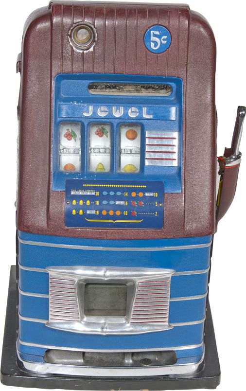 5 Cent Mills Novelty Jewel Hightop Slot Machine