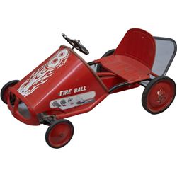Vintage "Fire Ball-8" Pedal Race Car