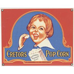 Cretors Pop Corn Porcelain Sign
