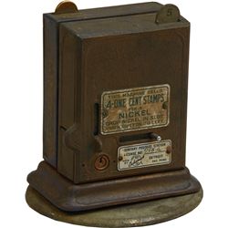 Coin-Op Schermack Cast-Iron Stamp Vending Machine