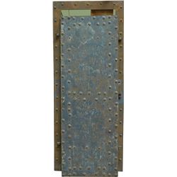 Large Iron Studded Vault Door w/ Iron Studded Door Fram