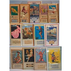 Lot of 13 Pin-Up Girl & Misc. Calendars